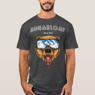 Sugarloaf Maine Grizzly Ski Gift T-shirt