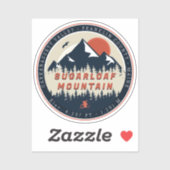 Sugarloaf Maine Mountain Retro  60s Ski Sticker (Vel)