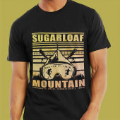 Sugarloaf Maine Mountain Retro 60s Ski T-shirt