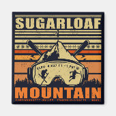 Sugarloaf Maine Mountain Ski Souvenir Magneet (Voorkant)