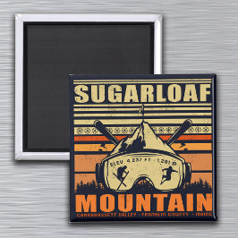 Sugarloaf Maine Mountain  Ski Souvenir Magneet