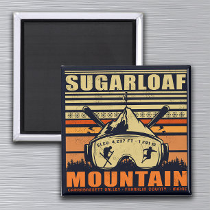 Sugarloaf Maine Mountain Ski Souvenir Magneet