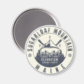 Sugarloaf Maine Mountain  Ski Souvenir Magneet (Voorkant / Achterkant)