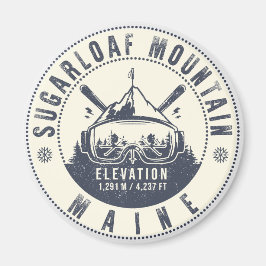 Sugarloaf Maine Mountain  Ski Souvenir Magneet