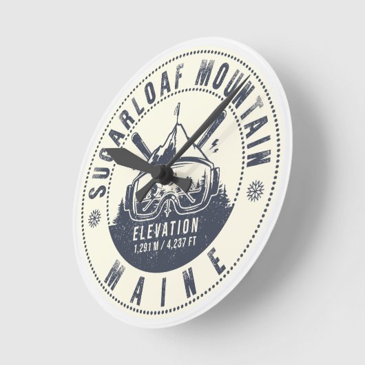 Sugarloaf Maine Mountain  Ski Souvenir Ronde Klok (Hoek)