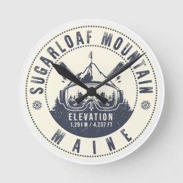 Sugarloaf Maine Mountain  Ski Souvenir Ronde Klok