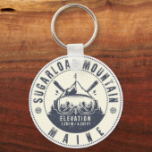 Sugarloaf Maine Mountain  Ski Souvenir Sleutelhanger (Voorkant)