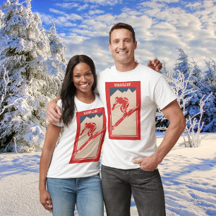 Sugarloaf Mountain in Maine - Ski  T-shirt