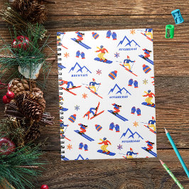 Sugarloaf Mountain Maine Ski Snowboard patroon Notitieboek