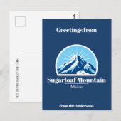 Sugarloaf Mountain Maine skigebied Briefkaart (Voorkant / Achterkant)