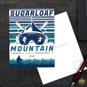 Sugarloaf Mountain Maine  Skiing Souvenirs Briefkaart
