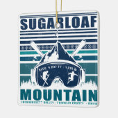 Sugarloaf Mountain Maine  Skiing Souvenirs Keramisch Ornament (Links)