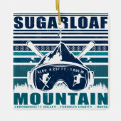 Sugarloaf Mountain Maine  Skiing Souvenirs Keramisch Ornament (Voorkant)