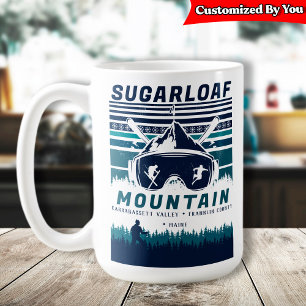 Sugarloaf Mountain Maine  Skiing Souvenirs Koffiemok