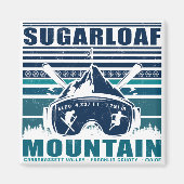Sugarloaf Mountain Maine  Skiing Souvenirs Magneet (Voorkant)