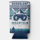 Sugarloaf Mountain Maine  Skiing Souvenirs Seltzer Blikjeskoeler (Voorkant)
