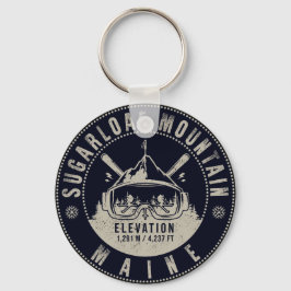 Sugarloaf Mountain Maine  Skiing Souvenirs Sleutelhanger