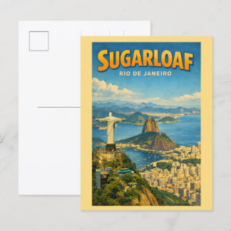 Sugarloaf Mountain Rio de Janeiro Brazilië cadeaus Briefkaart