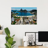 Sugarloaf Mountain Rio de Janeiro Poster (Thuiskantoor)