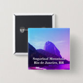 Sugarloaf Mountain Vierkante Button 5,1 Cm (Voorkant /achterkant)