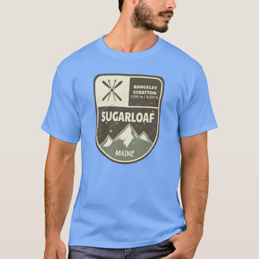 Sugarloaf Rangeley Stratton Maine Oversized T-shirt (Voorkant)