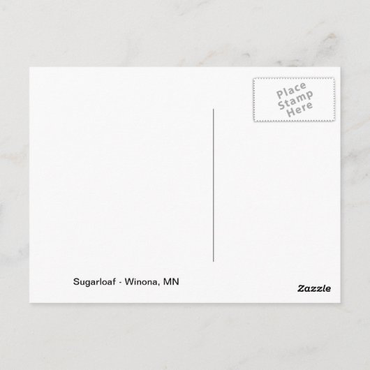 Sugarloaf - Winona, MN Briefkaart (Achterkant)