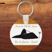 sugarloafberg ~ Rio Brasil Sleutelhanger (Voorkant)
