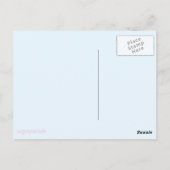 sugarparade Panda-chan Aqua Briefkaart (Achterkant)