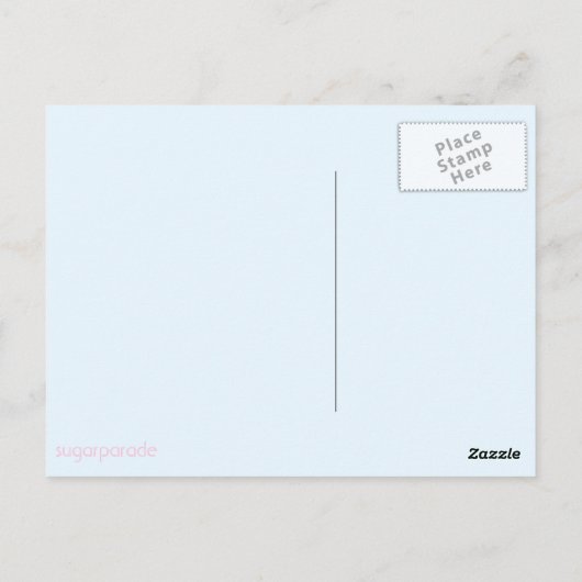 sugarparade Panda-chan Aqua Briefkaart (Achterkant)