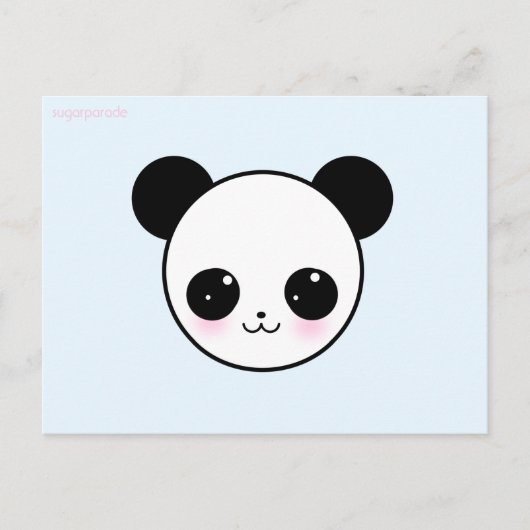 sugarparade Panda-chan Aqua Briefkaart (Voorkant)
