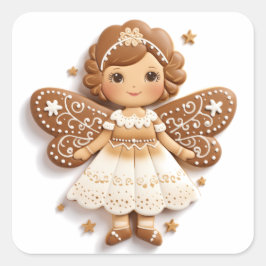 Sugarplum Fairy: Een peperkoek creatie Vierkante Sticker