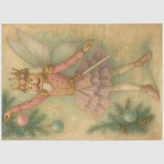 Sugarplum Fairy Nutcracker • Pink Christmas  Tissuepapier (Voorkant)