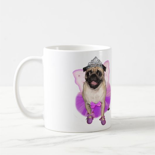 sugarplum fairy pug koffiemok (Links)