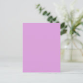 Sugarplum Lavender Paars Solid Color Background Briefkaart (Staand voorkant)