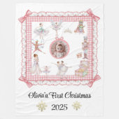 Sugarplum Snuggles Fleece Deken (Voorkant)