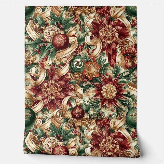 SugarPlum Sparkle Christmas Behang (Afrollen)