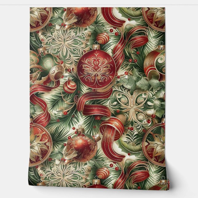 SugarPlum Sparkle Christmas Behang (Afrollen)