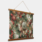 SugarPlum Sparkle Christmas Hangend Wandkleed (Gebogen)