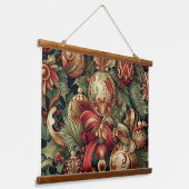 SugarPlum Sparkle Christmas Hangend Wandkleed (Gebogen)