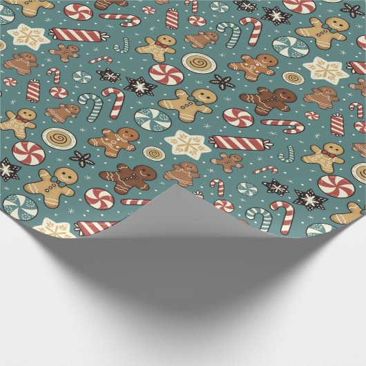 Sugarplum Swirls Wrapping Paper Cadeaupapier (Hoek)