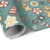 Sugarplum Swirls Wrapping Paper Cadeaupapier (Rol Hoek)