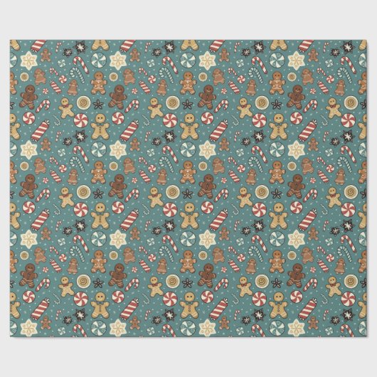 Sugarplum Swirls Wrapping Paper Cadeaupapier (Zoom)