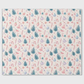 "Sugarplum Vakantie Charm Pattern" Cadeaupapier (Vlak)