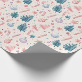 "Sugarplum Vakantie Charm Pattern" Cadeaupapier (Hoek)