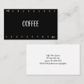 Sugarplums Double Number Loyalty Coffee Punch Card (Voorkant / Achterkant)