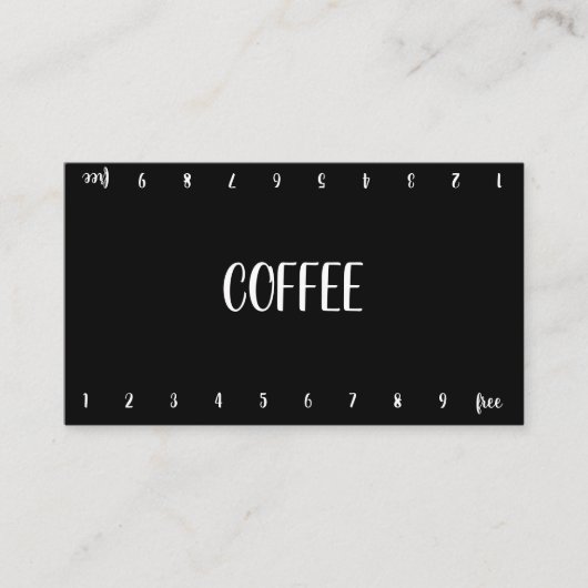 Sugarplums Double Number Loyalty Coffee Punch Card (Voorkant)
