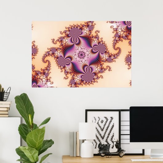 Sugarplums - Fractal Poster (Thuiskantoor)