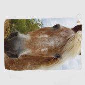 Sugar's Stride: De genade van de Appaloosa Golfhanddoek (Horizontaal)