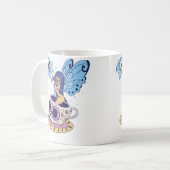 Sugarschedel mok Butterfly Theepot Heks Magi (Voorkant links)