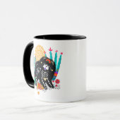 SUGARSKULL NIRVANA chow dog halloween 11 oz mok (Voorkant links)